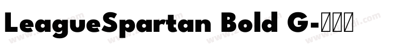 LeagueSpartan Bold G字体转换